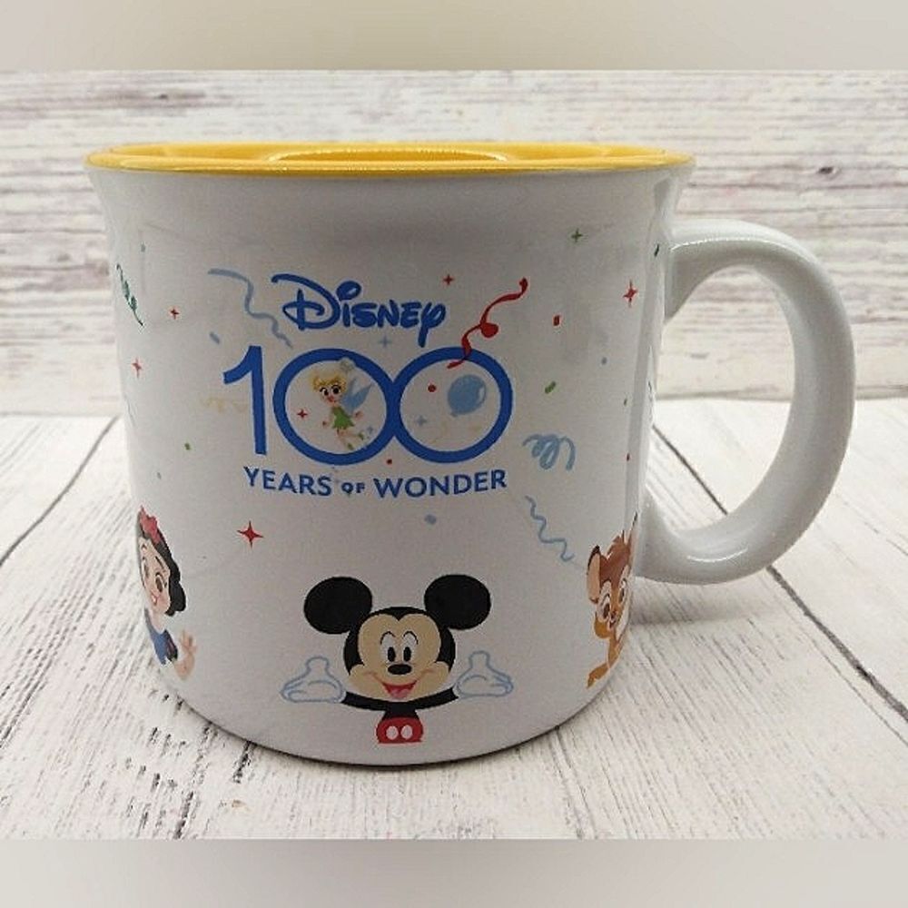 Disney 100 Years Celebration Coffee Tea Mug Cup Mickey Mouse Donald Duck New - Picture 1 of 11